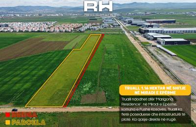 Truall 1.16 Hektar në SHITJE në Miradi E Epërme