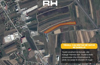 Truall 1.56 Hektar në SHITJE në Banullë