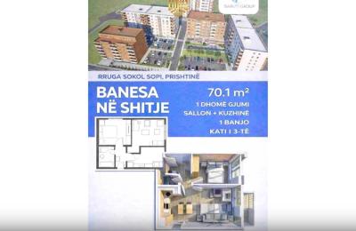Banesë për Shitje – 1 Dhomë Gjumi – Prishtinë – Mati 1.